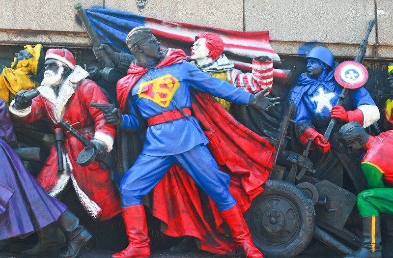 Monumento all'Armata Russa dipinto