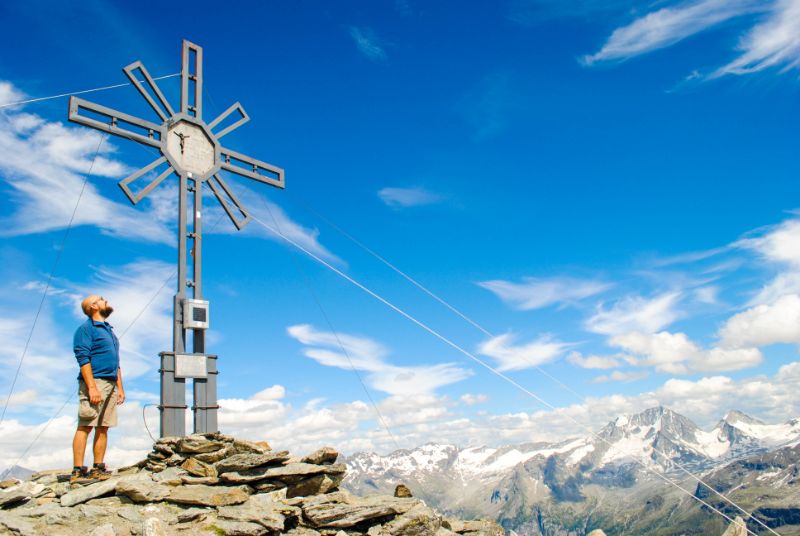 Davide in vetta al Picco Palù