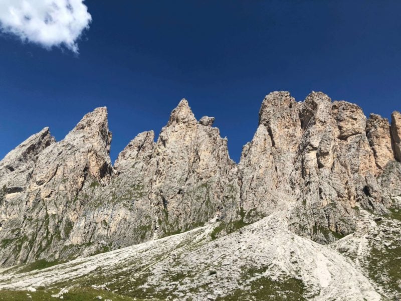 la cresta delle Odle da Malga Pieralongia