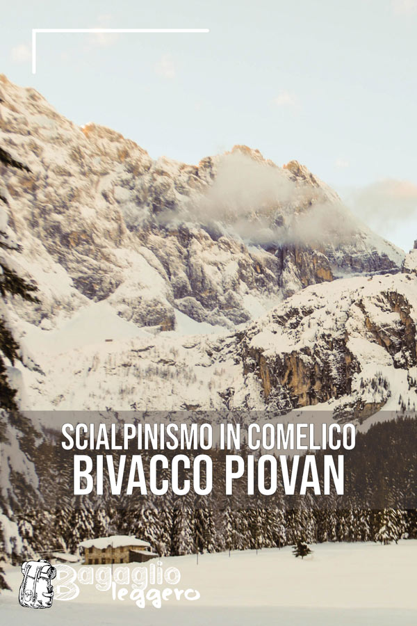 Bivacco Piovan: scialpinismo in Comelico Superiore pin