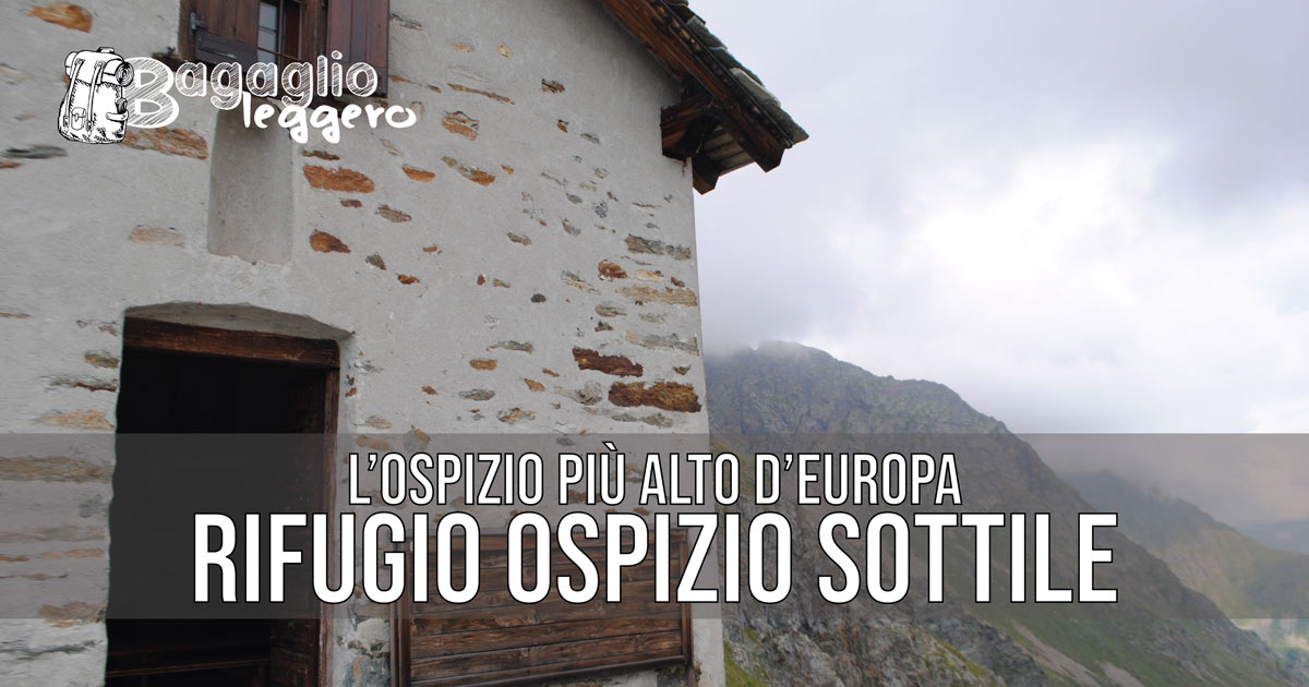 Rifugio Ospizio Sottile tra Piemonte e Valle d'Aosta - copertina facebook