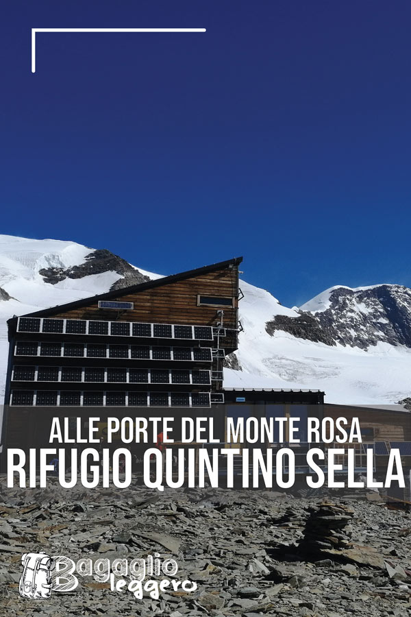 Rifugio Quintino Sella alle porte del Monte Rosa pin