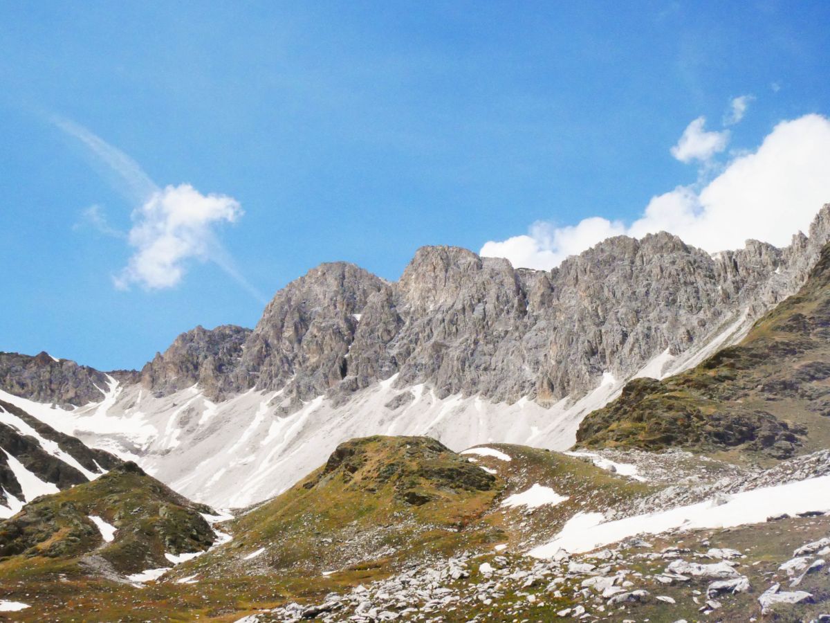 panorama sulle Alpi Stubai in Val Ridanna