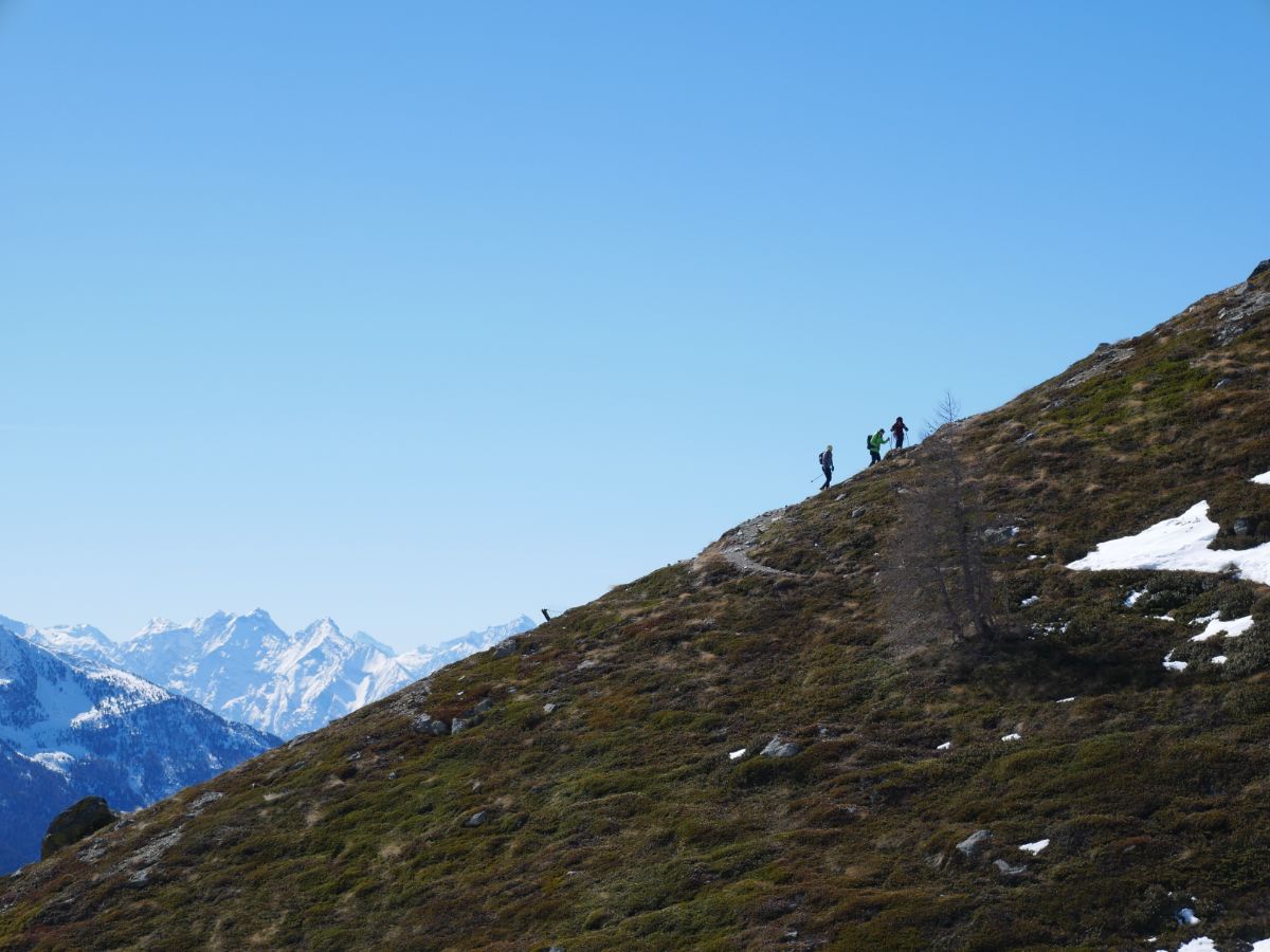 salita verso il Rifugio Crête Sèche