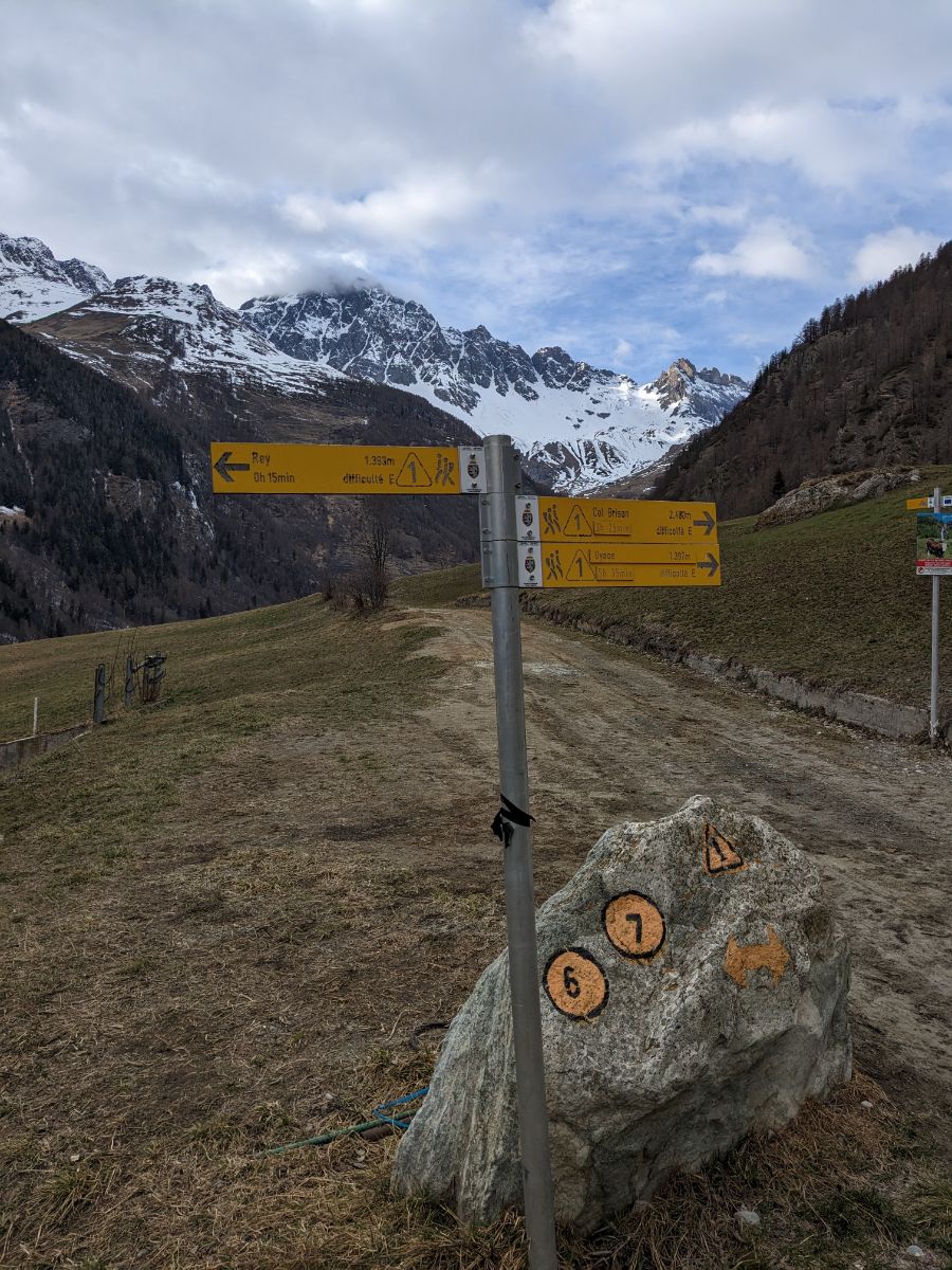 Trekking vero l'Alpe Berrio
