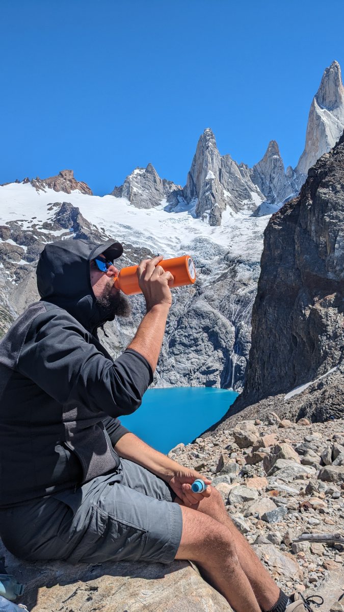 Davide preferisce la borraccia